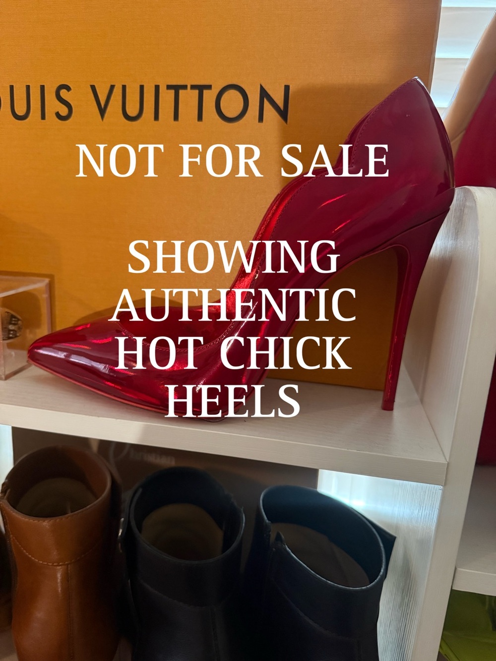 Christian Louboutin Red Patent Hot Chick Heels